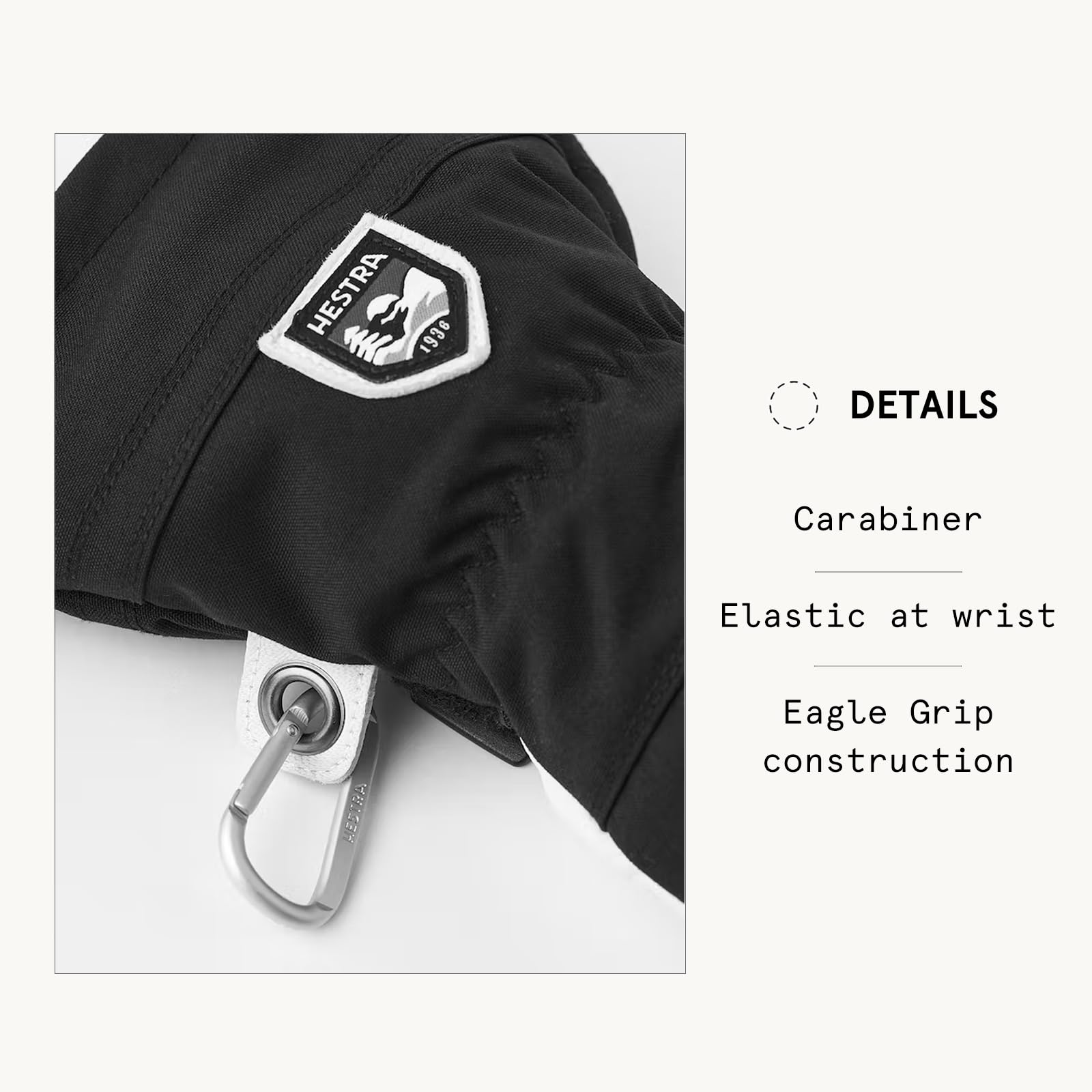 Hestra Army Leather Heli Ski Glove, 5-Finger Snow Glove for Skiing & Snowboarding for Men & Women - Image 4