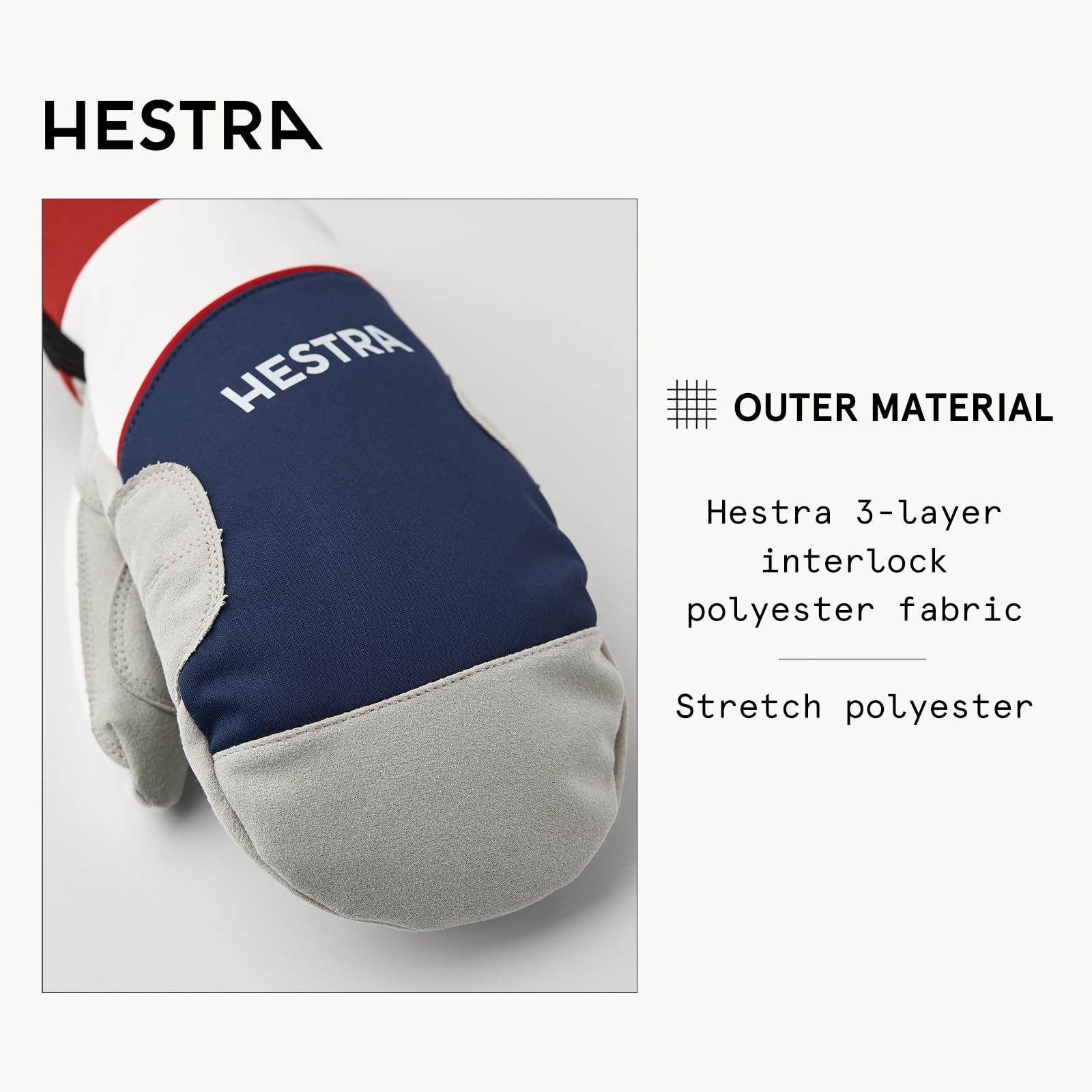 Hestra Comfort Tracker Mitt, Warm Cross-Country Windproof Insulated Ski Touring Mitten­ - Image 3