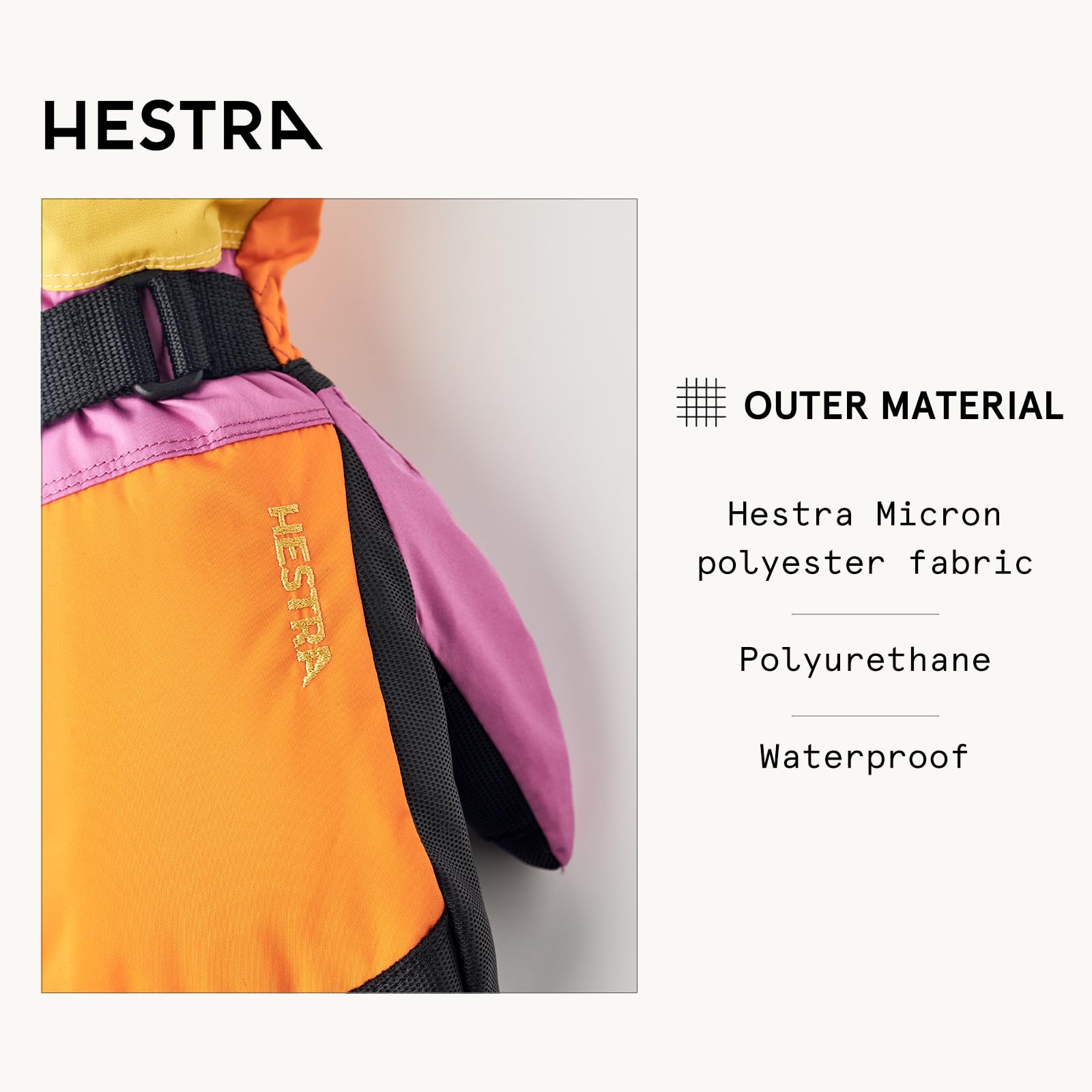 Hestra Gauntlet CZone Junior Mitt (Youth 4-13yrs) | Waterproof, Insulated Kids Snow Mittens for Winter, Skiing & Playing in The Snow - Image 3