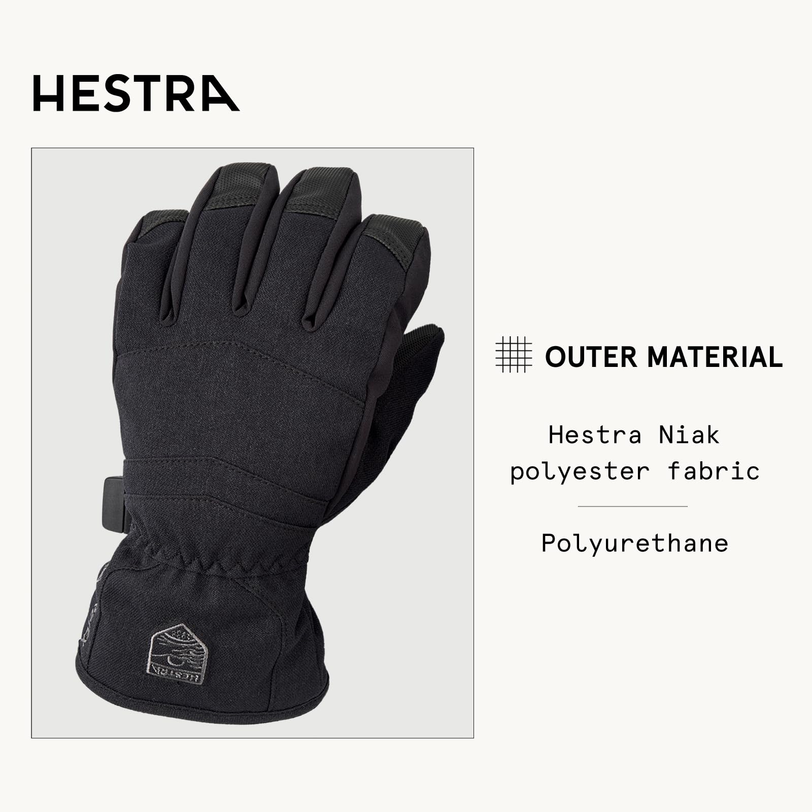 Hestra Gore-Tex Atlas Junior Gloves for Boys & Girls I Insulated Waterproof Mittens for Winter Sports & Cold Weather - Image 3