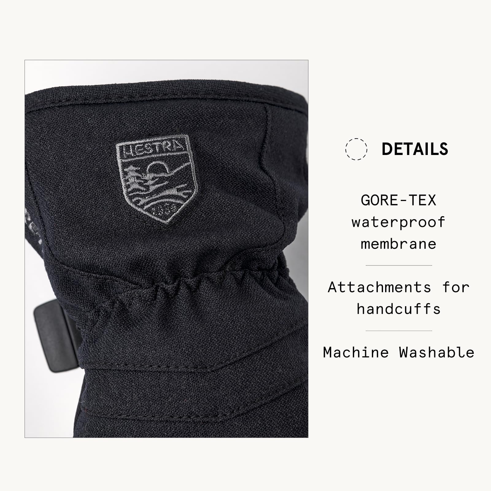 Hestra Gore-Tex Atlas Junior Mitt for Boys & Girls I Insulated Waterproof Mittens for Winter Sports & Cold Weather - Image 3