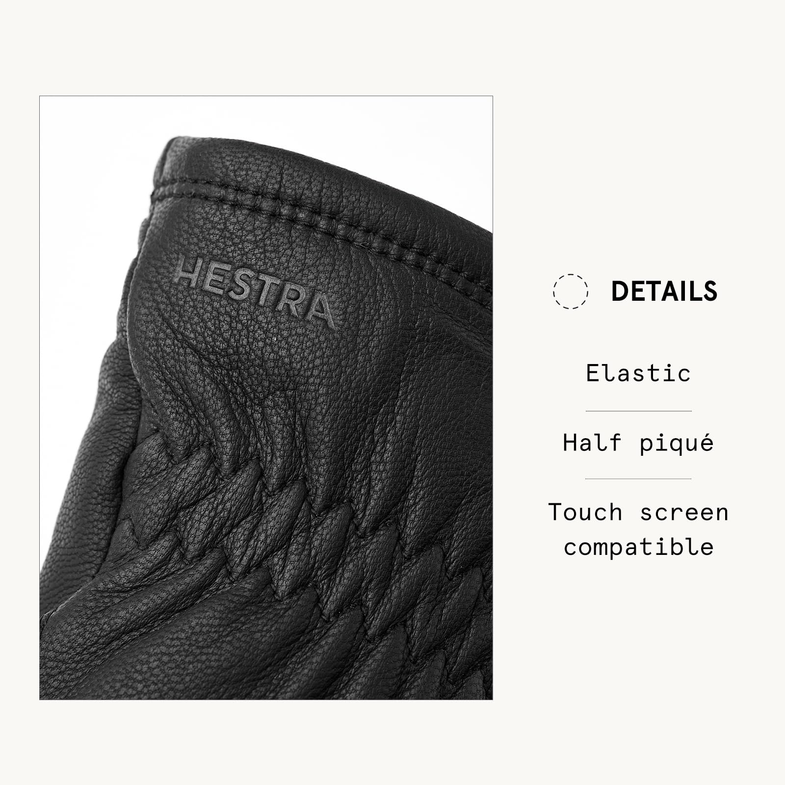 Hestra Men’s Alvar Glove, Leather Insulated Warming Everyday Winter Glove with Touchscreen Compatibility - Image 4