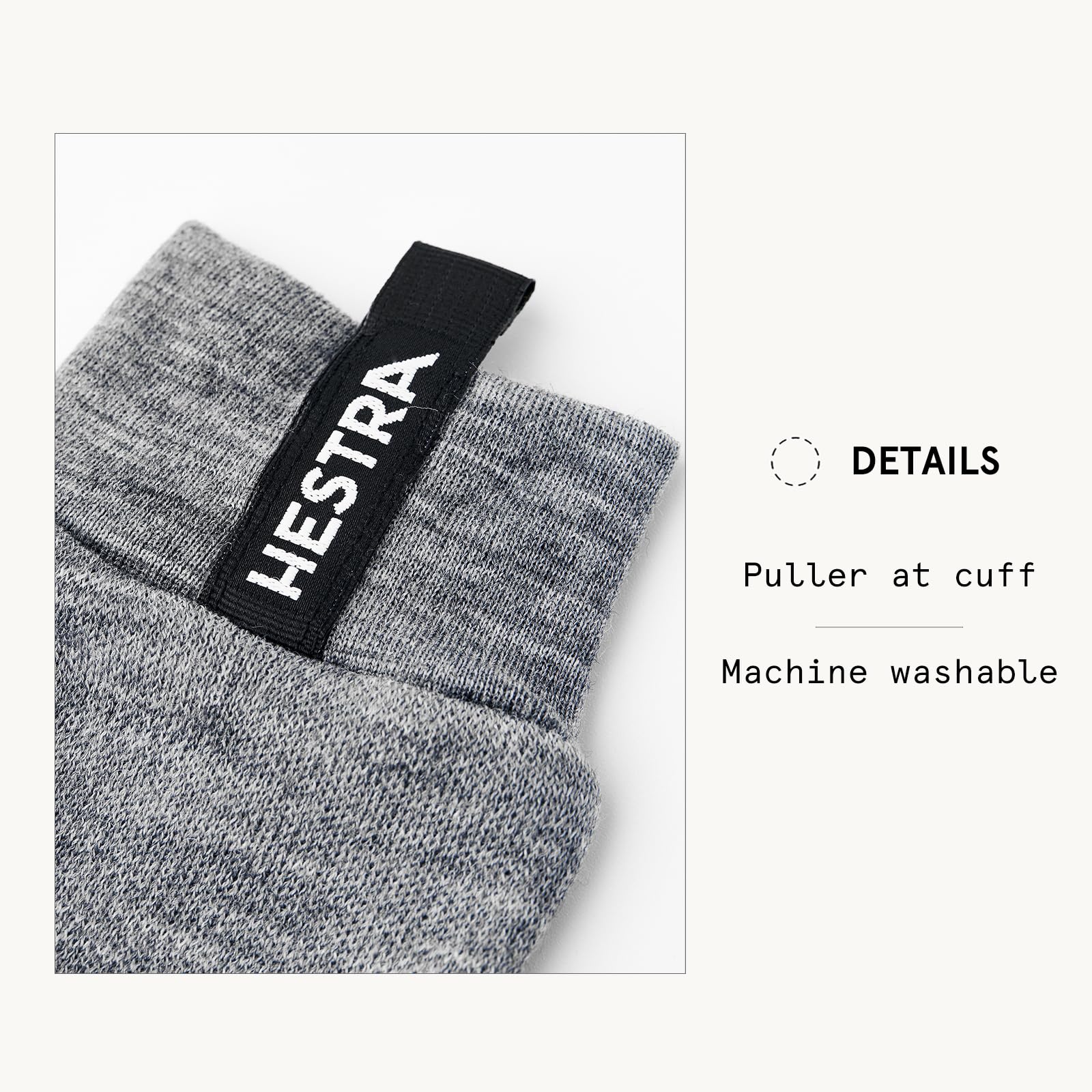 Hestra Merino Touch Point Mitten, Mitt Liner for Skiing & Snowboarding for Extra Warmth - Image 4