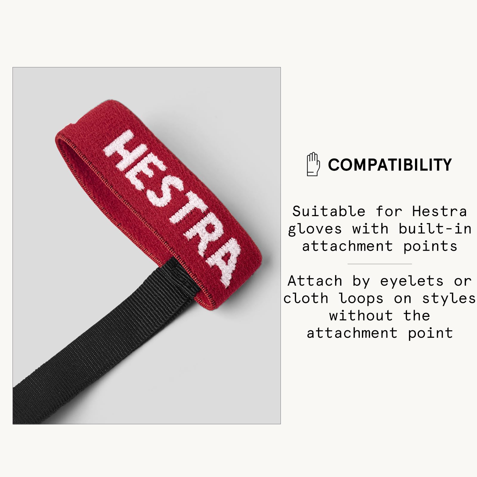 Hestra Unisex Baby Elastic Wrist Handcuff Leashes, Adjustable Glove Strap Accessories, Fits Baby Sizes (60/17 mm) - Image 3