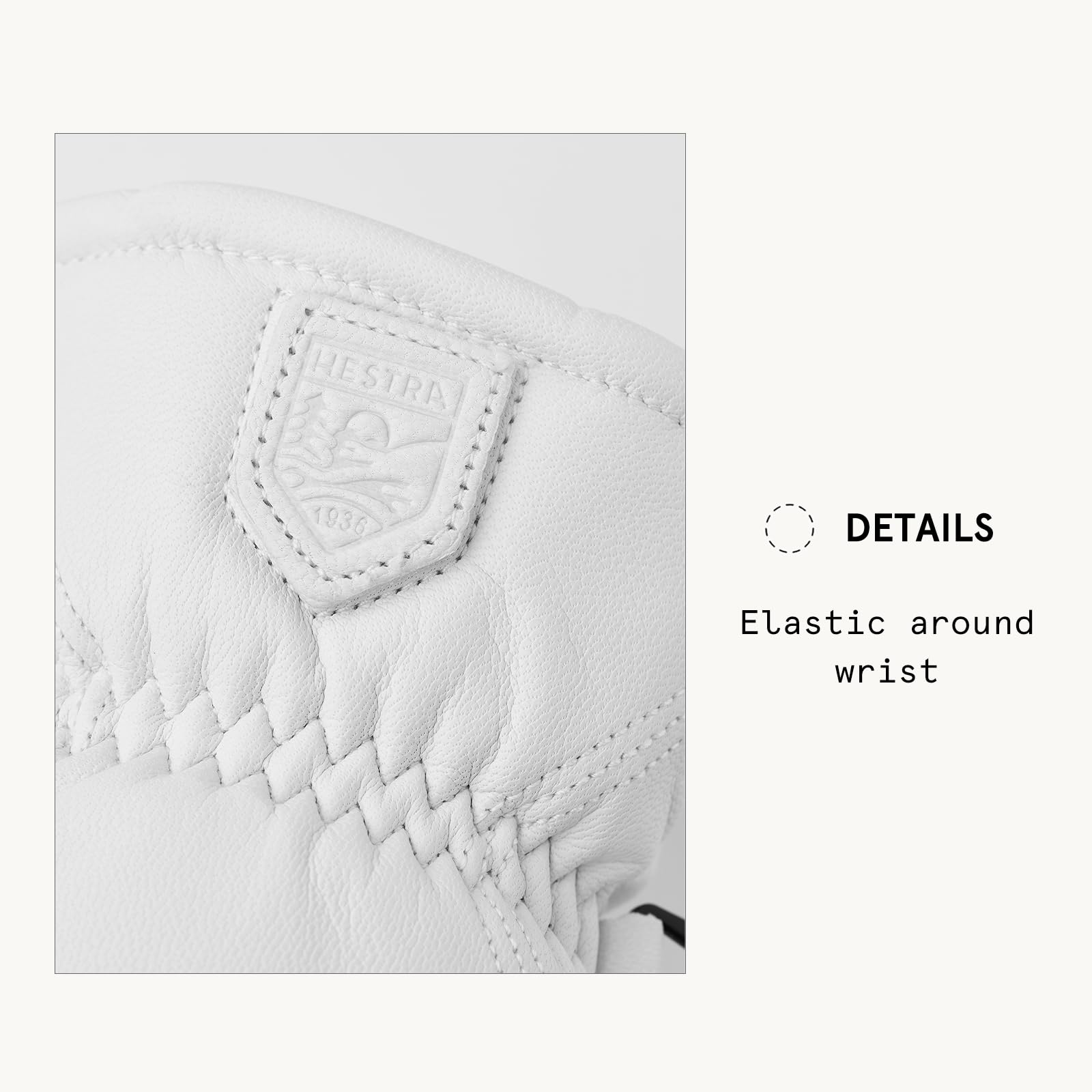 Hestra Unisex Leather Box Mitt, Leather Winter Ski Mittens for Alpine Skiing & Cold Winter Weather for Men & Women - Image 4