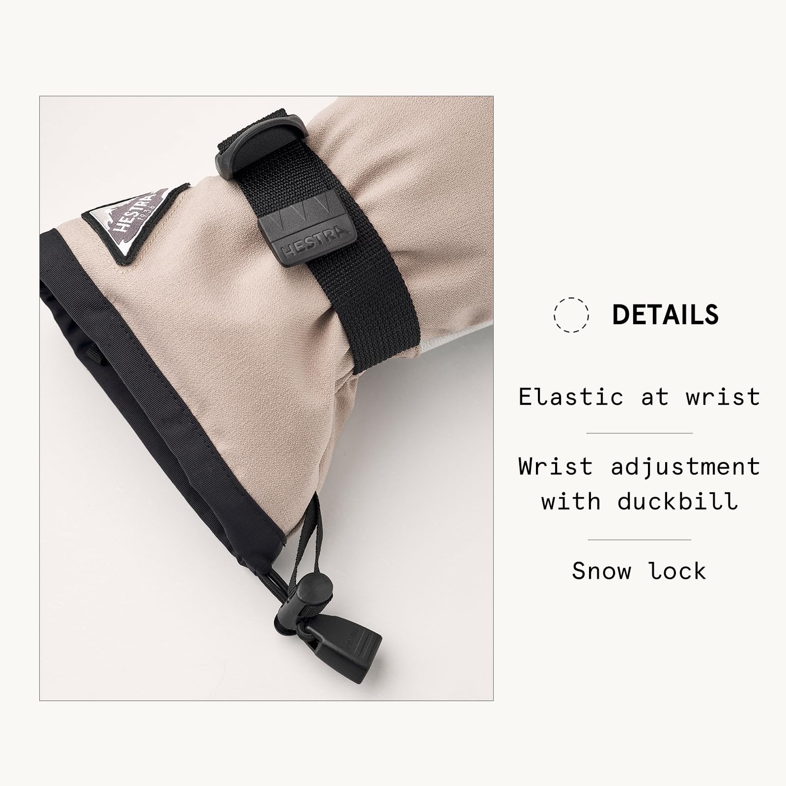 Hestra Unisex Powder Gauntlet Glove, Leather Windproof Insulated Glove for Alpine Ski, Everyday Winter Wear for Men & Women - Image 4