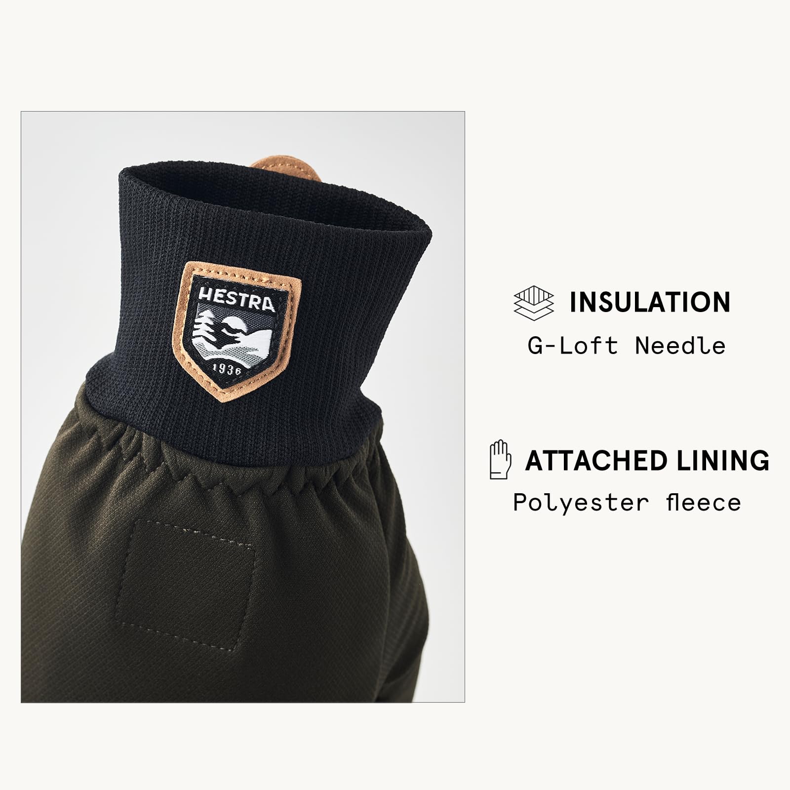 Hestra Windbreaker Pull Over Mitt, Waterproof, Windproof & Insulated Mitten with Hood for Extreme Cold and Winter Sports - Image 5