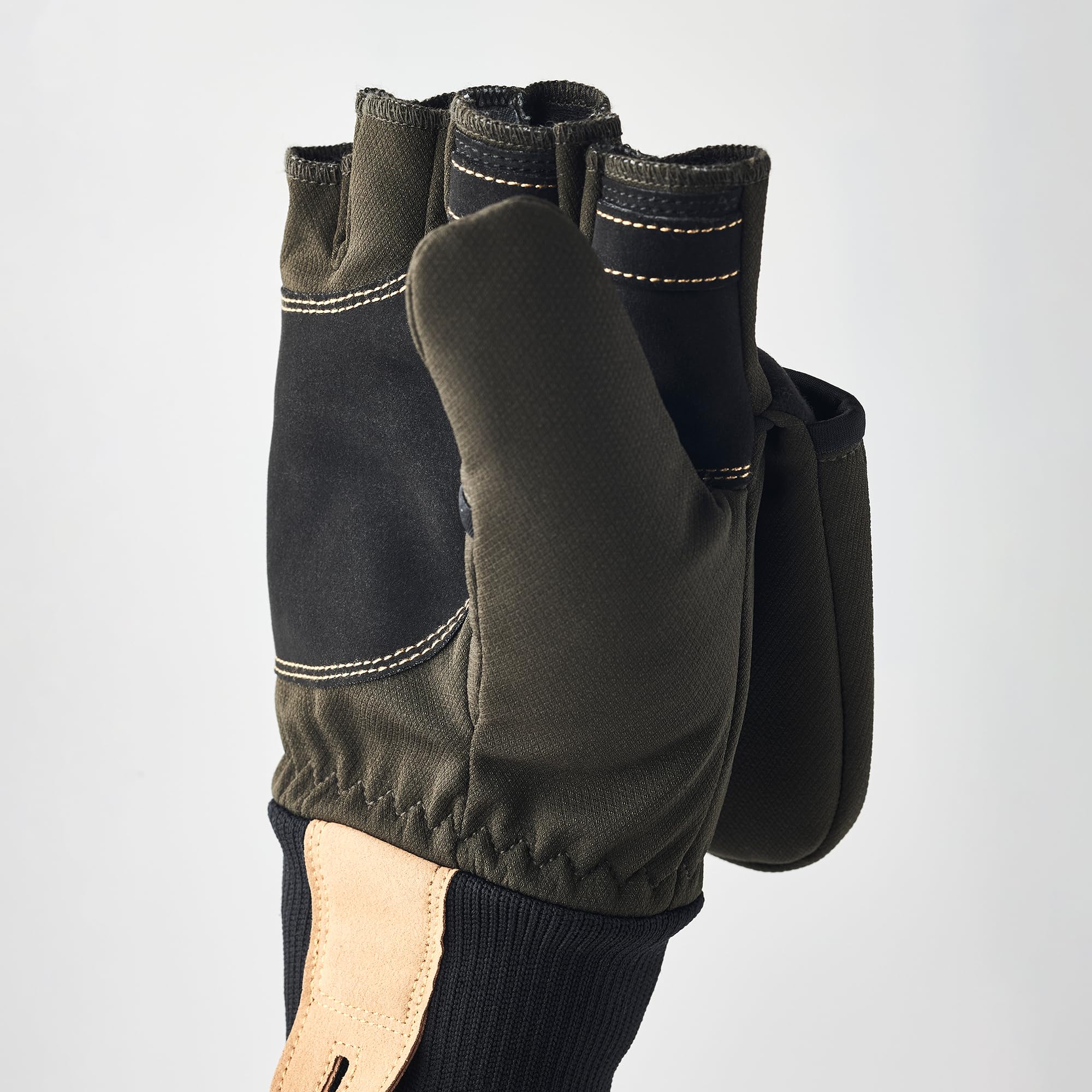 Hestra Windbreaker Pull Over Mitt, Waterproof, Windproof & Insulated Mitten with Hood for Extreme Cold and Winter Sports - Image 6