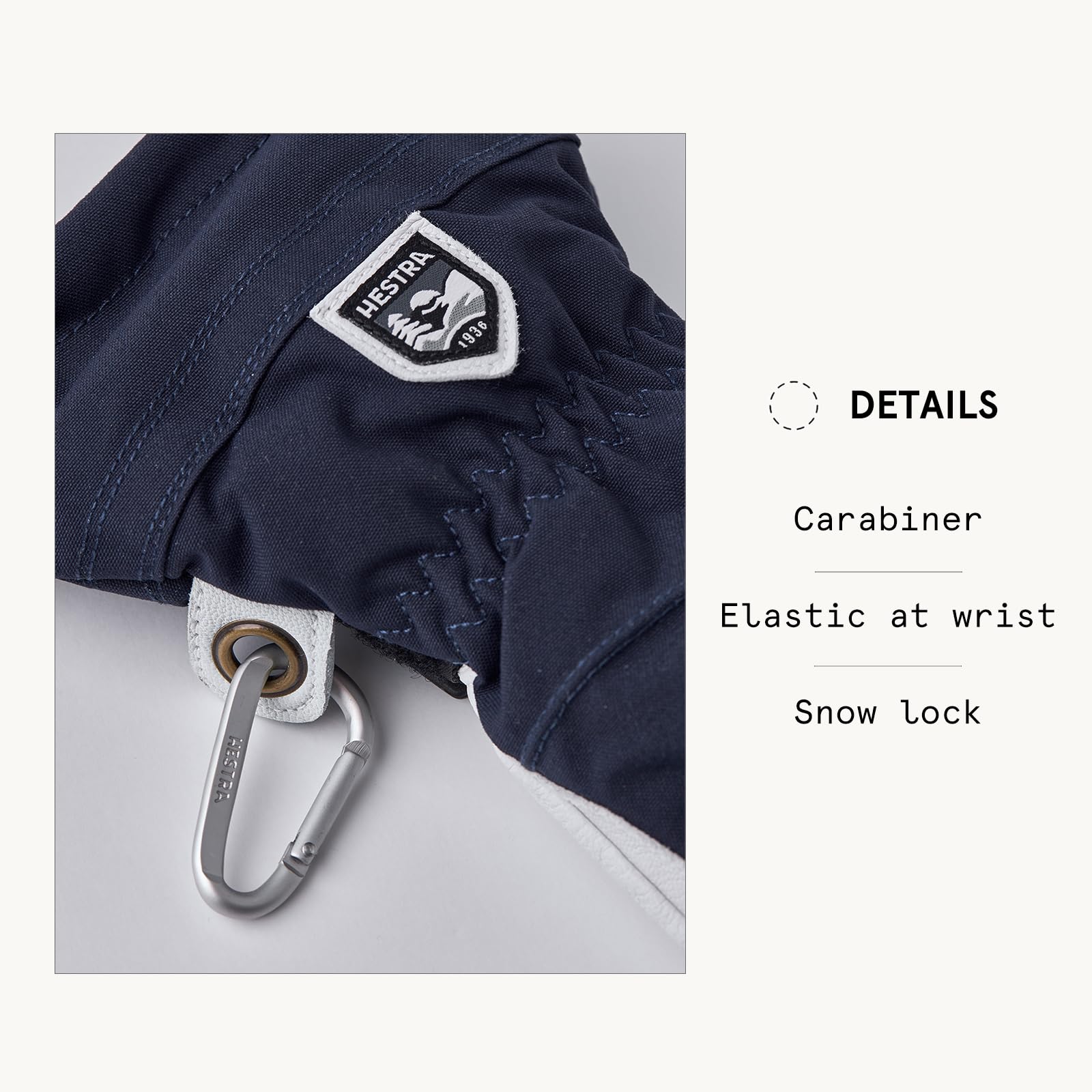 Hestra Women's Heli Ski Female Mitt, Leather Snow Mitten for Skiing, Snowboarding and Mountaineering - Image 4