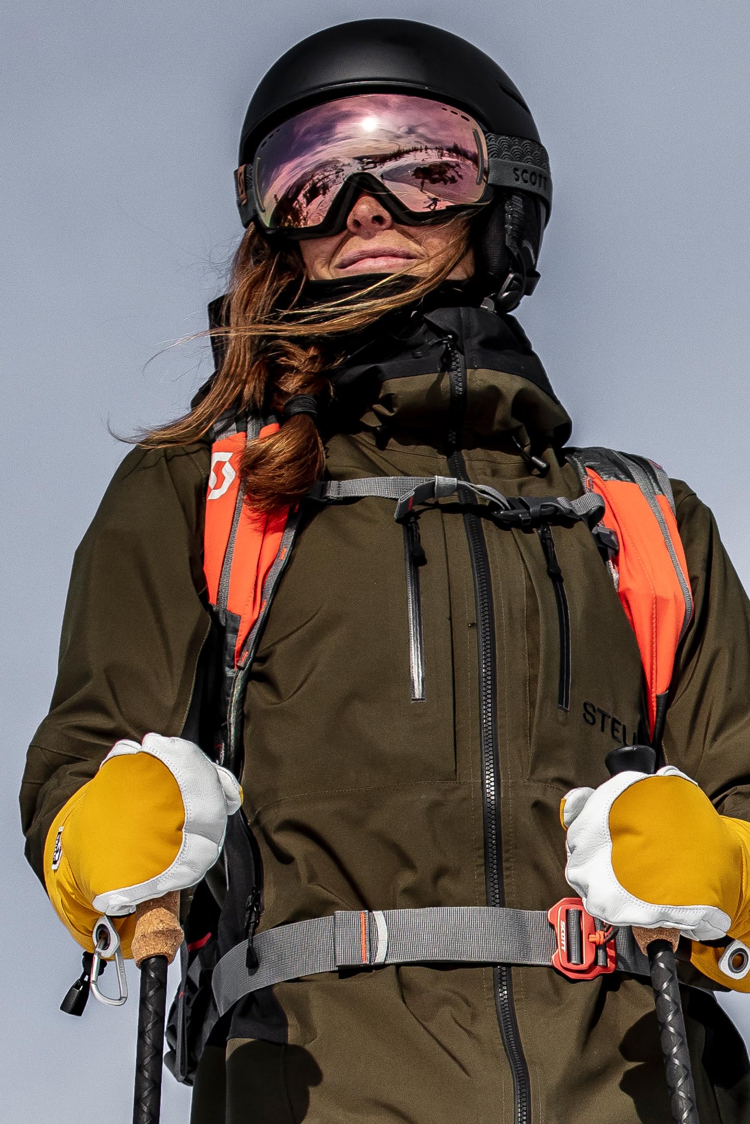 Hestra Women's Heli Ski Female Mitt, Leather Snow Mitten for Skiing, Snowboarding and Mountaineering - Image 7