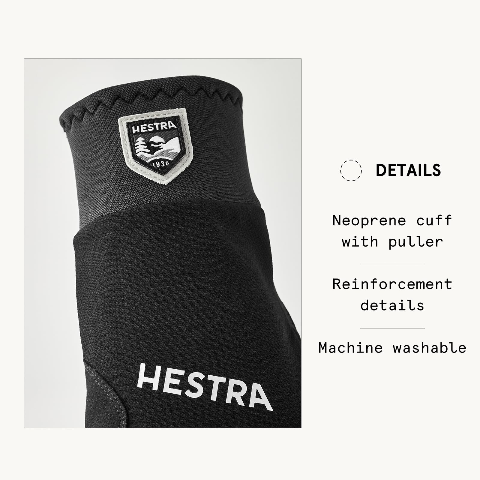 Hestra XC Tracker 5-Finger Glove, Waterproof, Windproof Cross Country Ski Gloves for Winter Sports & Nordic Training - Image 4