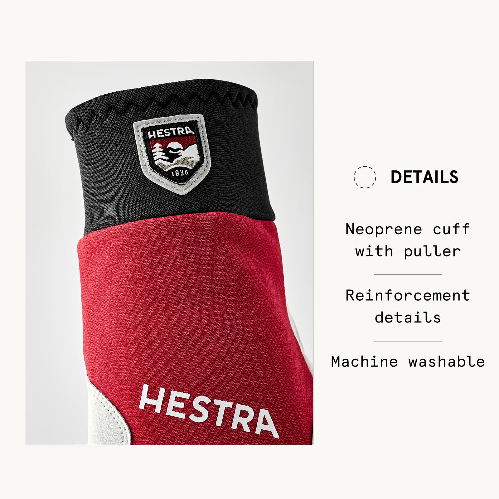 Hestra XC Tracker 5-Finger Glove, Waterproof, Windproof Cross Country Ski Gloves for Winter Sports & Nordic Training - Image 4